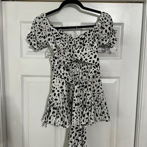 2 piece skirt and cropped top